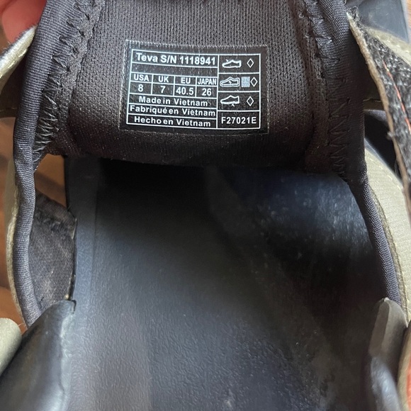 Teva Flintwood Olive and Black Sports Adventure Sandals - Picture 5 of 6
